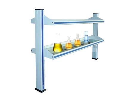 实验台铝玻试剂架/置物架